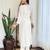  off white rayon embroidered kurta set with organza dupatta