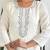  off white rayon embroidered kurta set with organza dupatta