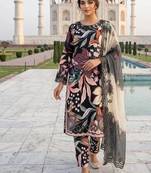 Summer special printed maslin embroidered kurti pant dupatta set