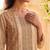 Womens peach pure cotton ethnic motifs printed  straight kurta sets