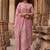 Womens pink pure cotton ethnic motifs printed  straight kurta sets