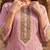 Womens pink pure cotton ethnic motifs printed  straight kurta sets
