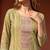 Womens green pure cotton ethnic motifs printed  straight kurta sets