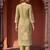 Womens green pure cotton ethnic motifs printed  straight kurta sets