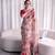 Women's kota doria floral printed saree with unstitched blouse piece