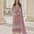 Lavender net embroidered sequin salwar suit