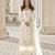 White net embroidered sequin salwar suit