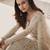 Cream net embroidered sequin salwar suit