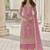 Pink net embroidered sequin salwar suit