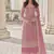 Pink net embroidered sequin salwar suit
