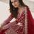 Red net embroidered sequin salwar suit