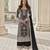 Black net embroidered sequin salwar suit