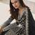Black net embroidered sequin salwar suit
