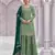 Pista embroideried chinon semi stitched palazzo suit