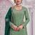 Pista embroideried chinon semi stitched palazzo suit