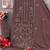 Dark brown color embroideried faux georgette semi stitched salwar suit
