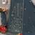 Dark cobalt blue color embroideried faux georgette semi stitched salwar suit