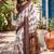 off white chanderi cotton floral jaal printed pre draped saree