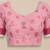 baby pink chanderi cotton floral printed ready to wear saree