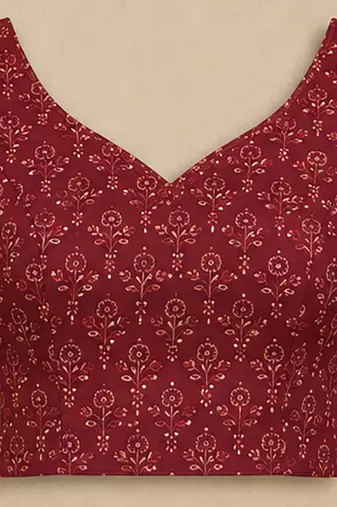 navy blue chanderi cotton kalamkari floral jaal printed pre-stitched saree