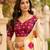 cream chanderi cotton plain printed ready made saree