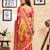 pink chanderi cotton polka dots printed ready made saree