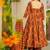 Orange heavy digital printed pure maslin salwar-kameez