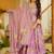 Pink heavy digital printed pure maslin salwar-kameez