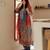 Printed chinon kurta plazzo set with dupatta & diamond work