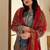 Printed chinon kurta plazzo set with dupatta & diamond work
