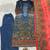 Printed chinon kurta plazzo set with dupatta & diamond work