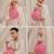 Pink color pearl handle designer embroidery batwa