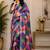 multicolor chanderi cotton blocked checkered printed ready to wear saree