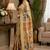 ivory chanderi cotton kalamkari printed ready to wear saree