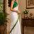 white chanderi cotton kerala kasavu printed ready made saree