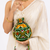 Multicolor pearl handle traditional patola with foil prints batwa