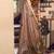 Brown kolkata cotton litchi work zari border with tassels saree with blouse