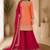 Premium faux georgette embroidered kurti plazo set with designer dupatta