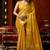 Mustard heavy tissue allover cow woven butta with tassels saree with blouse