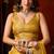 Mustard heavy tissue allover cow woven butta with tassels saree with blouse
