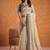 Cream Color Dori And Gotta Pati Work Silk Blend Saree