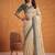 Cream Color Dori And Gotta Pati Work Silk Blend Saree