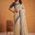 Cream Color Dori And Gotta Pati Work Silk Blend Saree