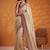 Cream Color Dori And Gotta Pati Work Silk Blend Saree