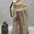 Cream Color Dori And Gotta Pati Work Silk Blend Saree