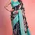 BLACK georgette saree with blouse