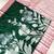 GREEN crepe georgette saree with 3 ply zari pallu & floral silver weaves
