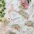 White taby silk blend with amazing floral print with hand work khatli saree with blouse