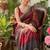 Multicolor fendy chiffon padding with embroidery sequin work saree with blouse