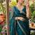 Multicolor fendy chiffon padding with embroidery sequin work saree with blouse